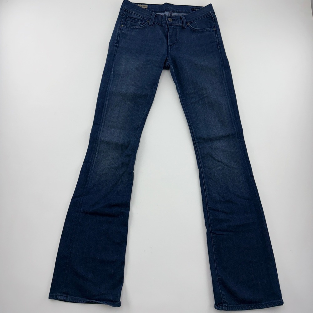 Citizens of Humanity Kelly Jeans Size 25 Low Rise Bootcut Dark Wash Y2K USA